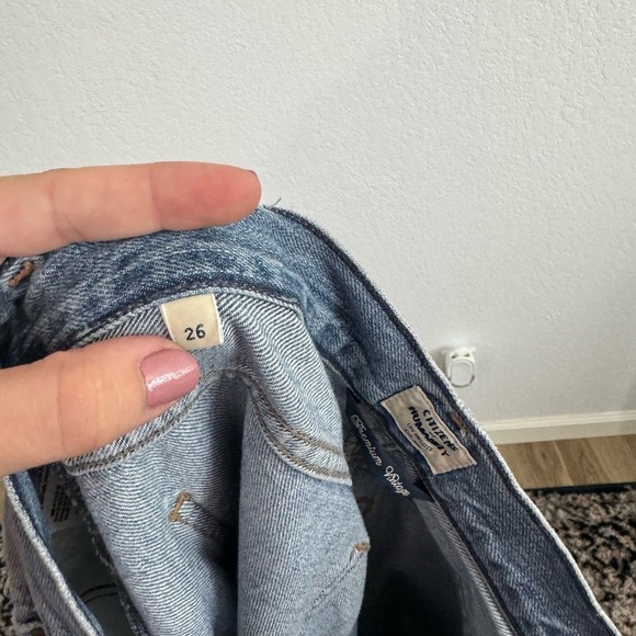 Citizens of Humanity Liya Premium Vintage High Rise Classic Crop Jeans Torn 26 - Picture 13 of 14